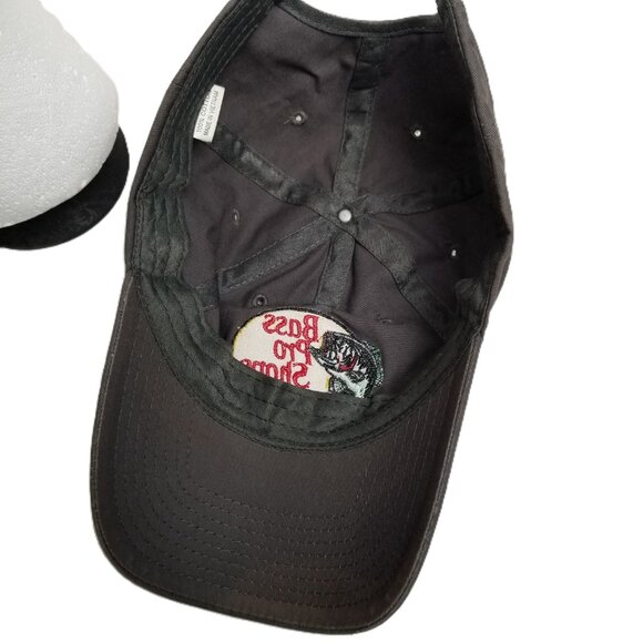 Bass Pro Shops Club Hat Adjustable Gray Embroidered Logo Fishing Outdoors Casual - Picture 6 of 7